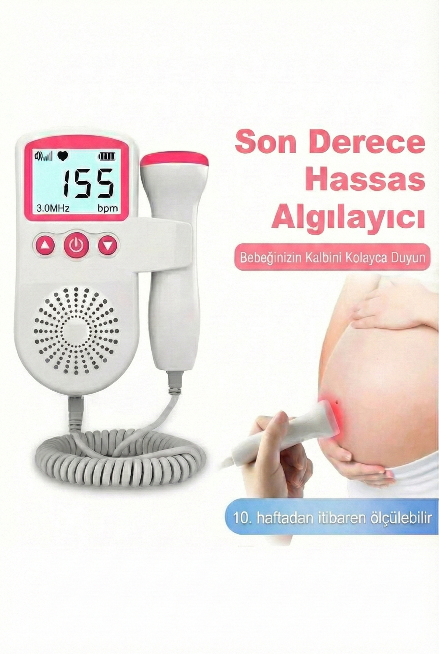 BabyHertz™ Ultrasonik Fetal Doppler